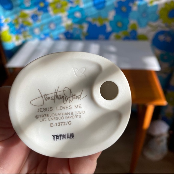 Vintage 1978 Enesco Johnathon & David Precious Moments Jesus Loves Me figurine - Picture 5 of 5